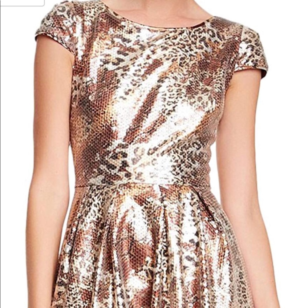 Betsey Johnson sequin leopard print dress
